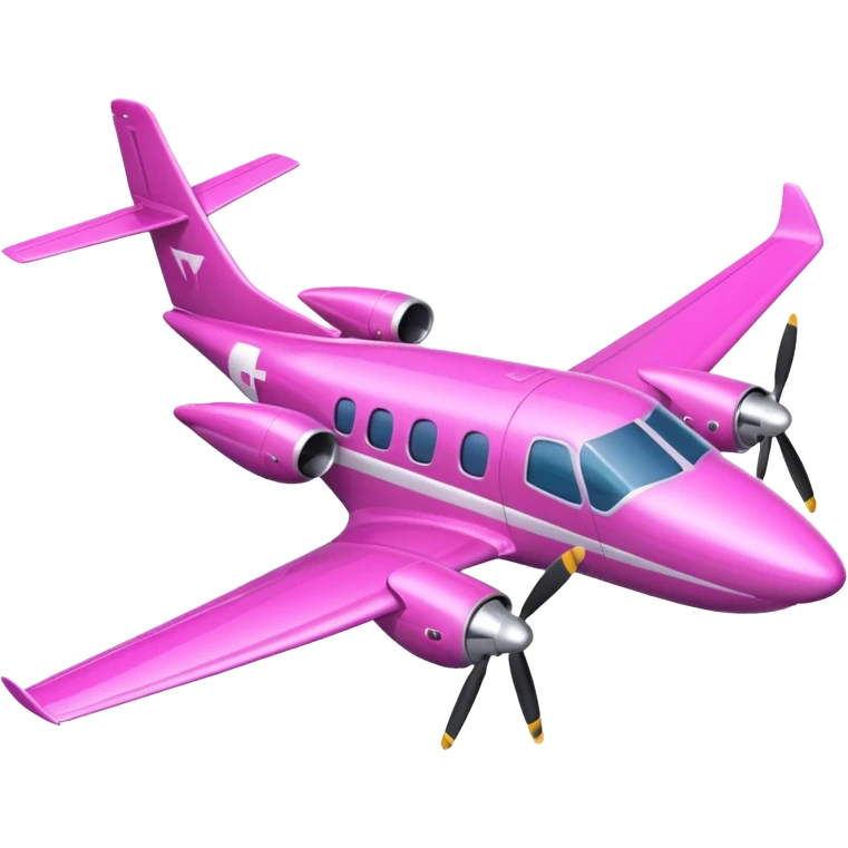 pink turboprop aircraft emoji