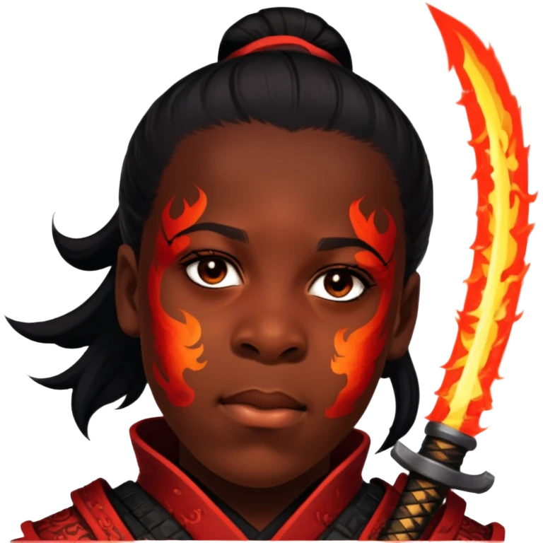 Fire-Wielding Samurai emoji