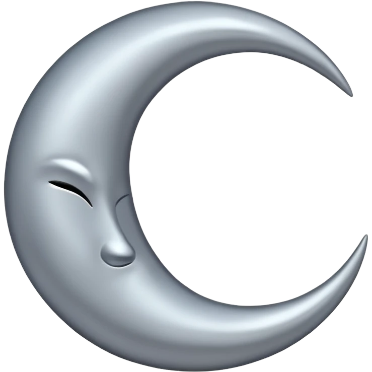 Crescent moon emoji