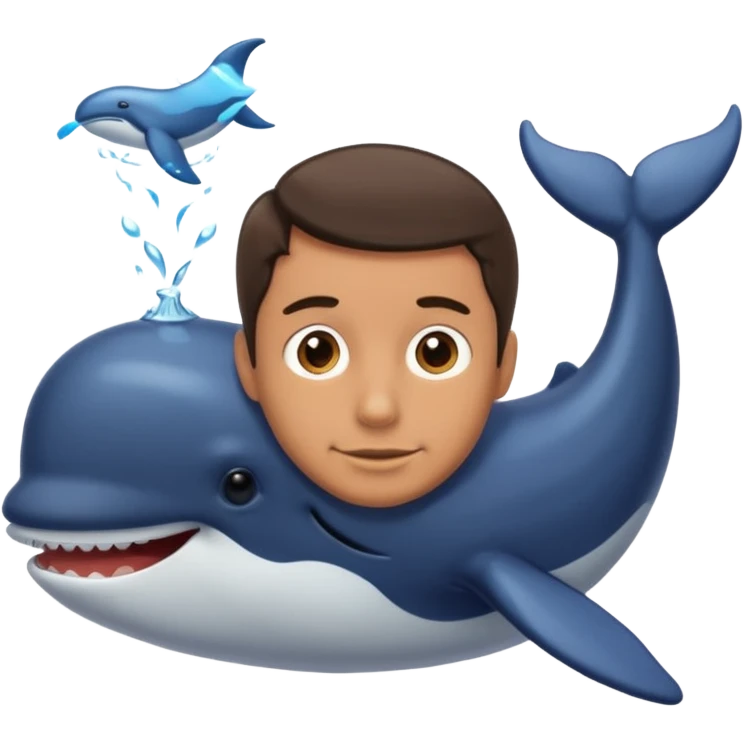 man inside a whale emoji