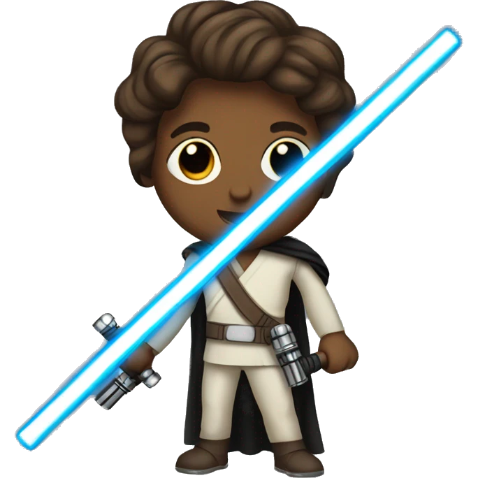 Star wars with light saber emoji