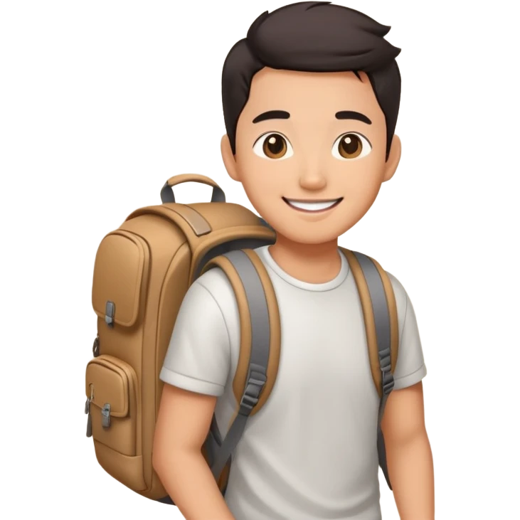 Asian travel youtuber emoji