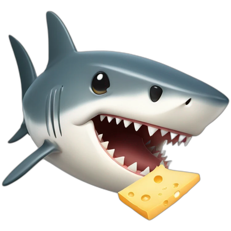 galician shark eating cheese emoji