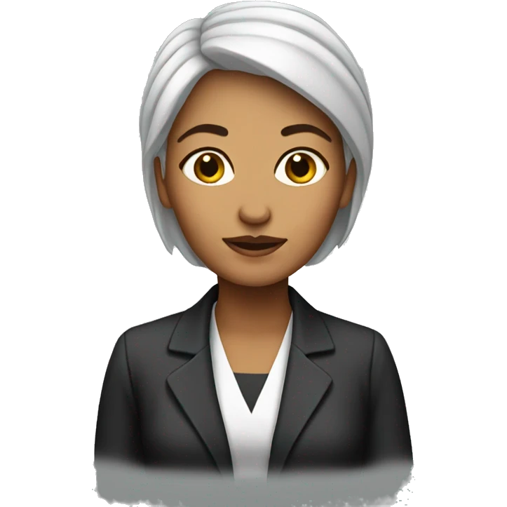 Female Lawyer with cancer emoji