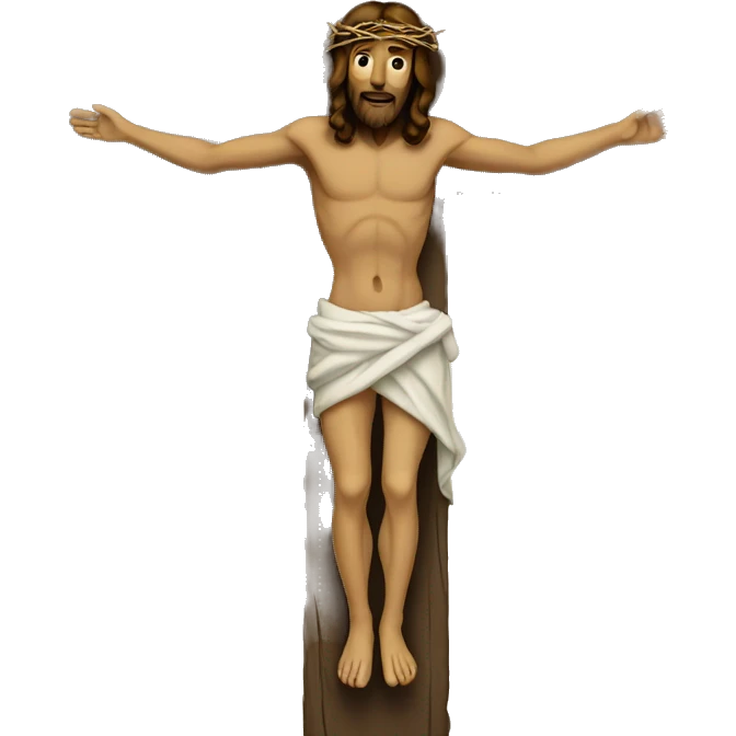 Jesus on cross emoji