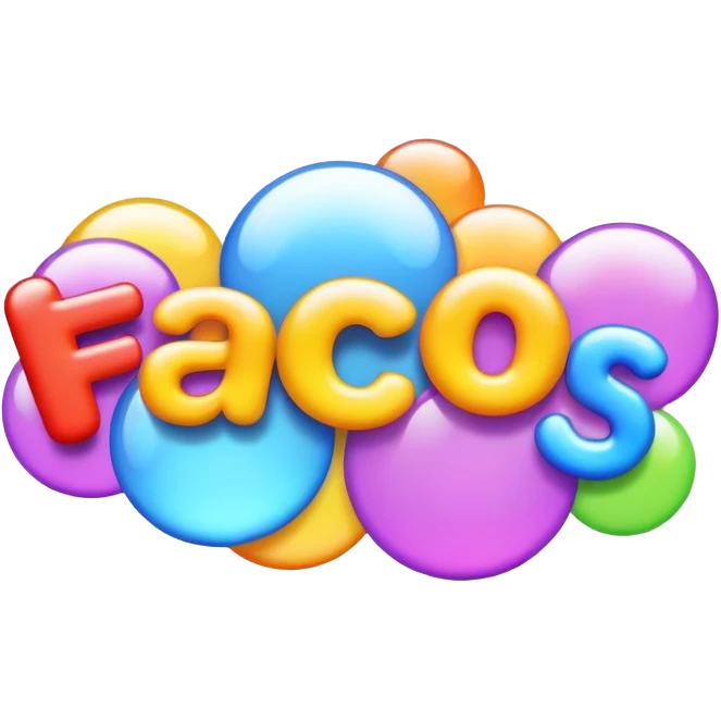 Facts bubble letters  emoji