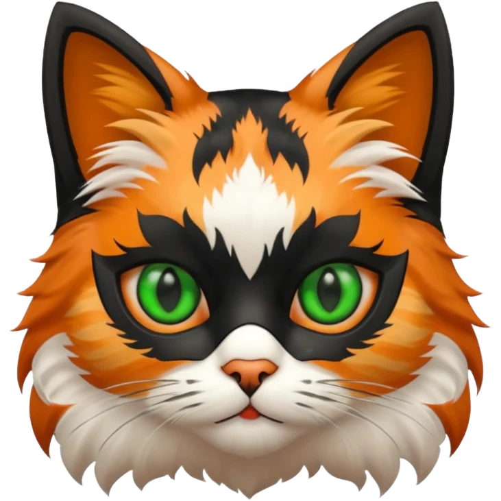 cat with black mask  emoji
