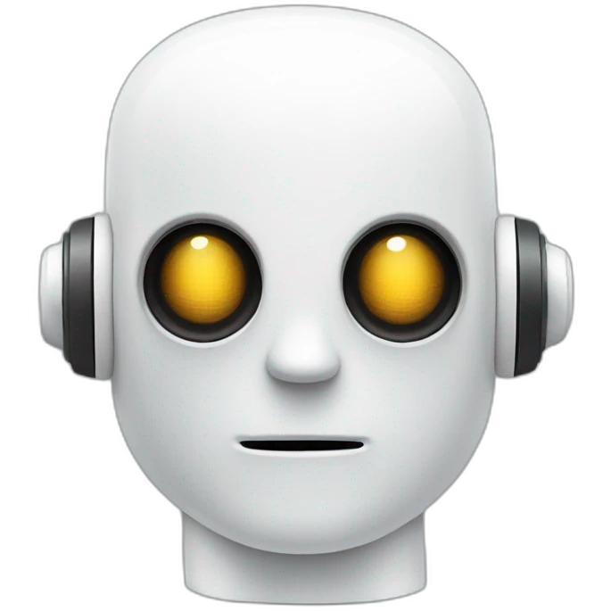 white robot emoji