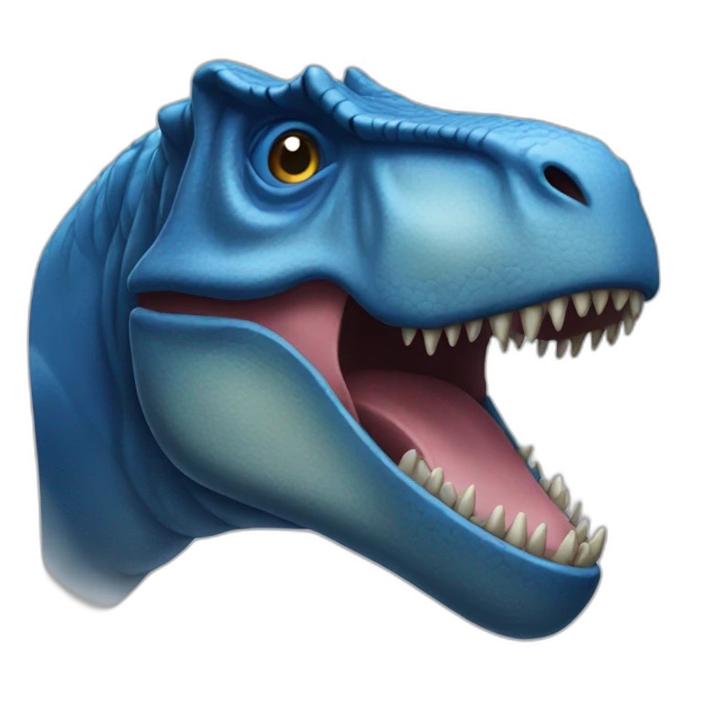 blue-t-rex-head emoji