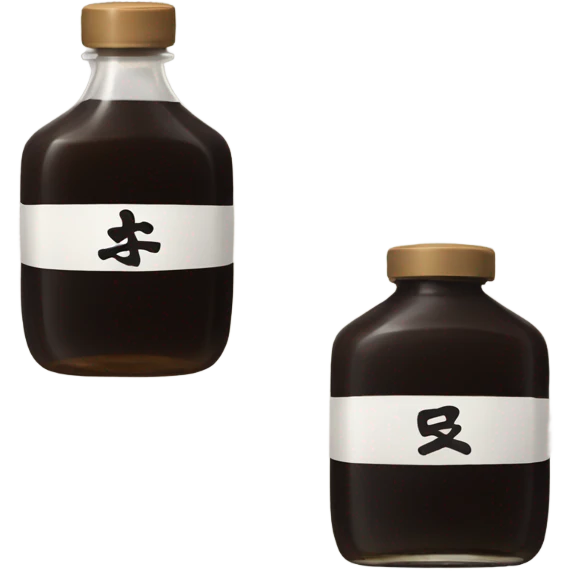 One soy sauce emoji