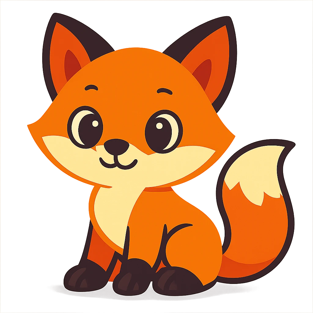 cute baby fox emoji