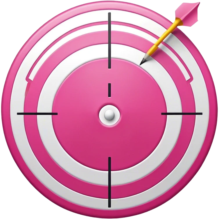 Pink target  emoji