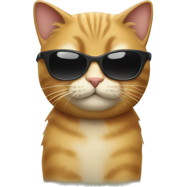 Cat with sunglasses emoji