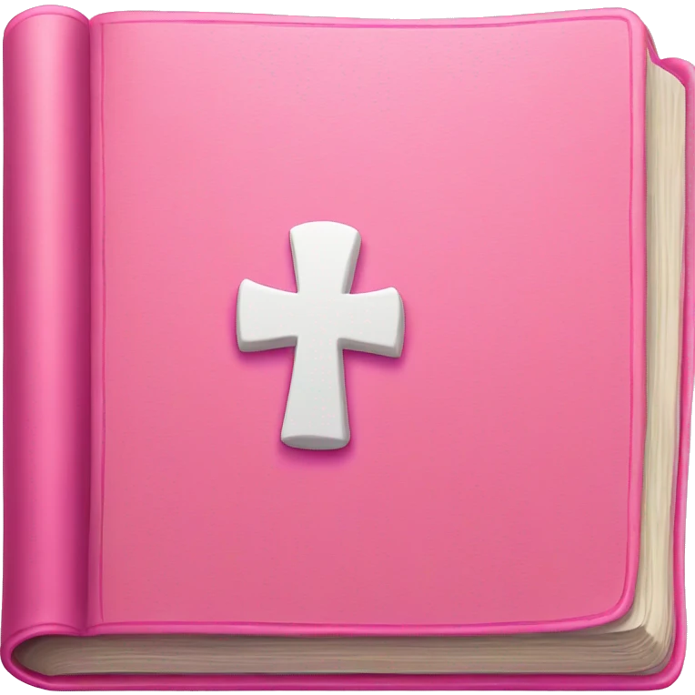 Pink bible emoji