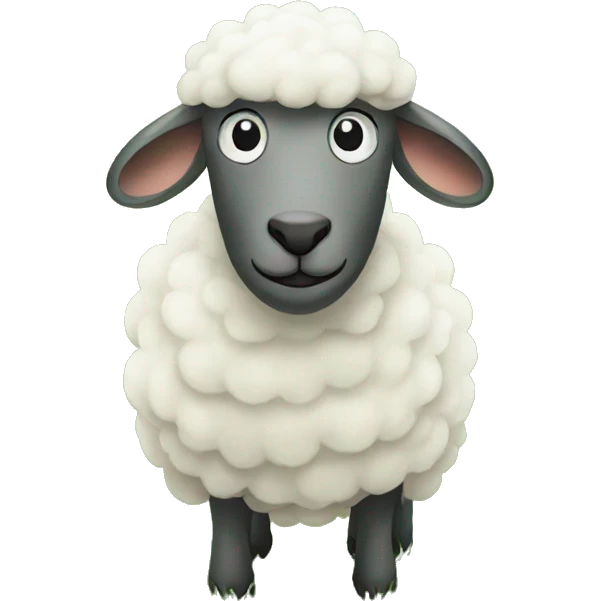 Sheep on the lawn  emoji