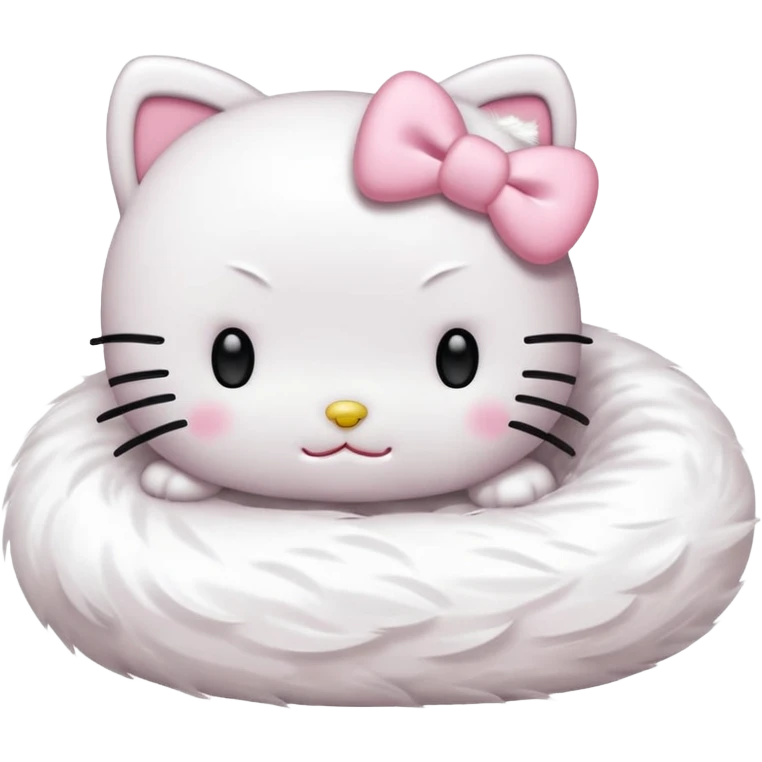 Hello Kitty sleeping emoji