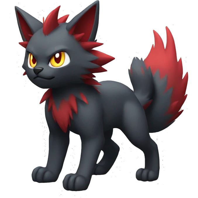 Litten-Zoroark full body emoji