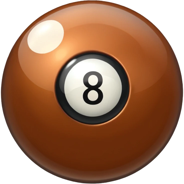 bronze opaque 8 ball emoji