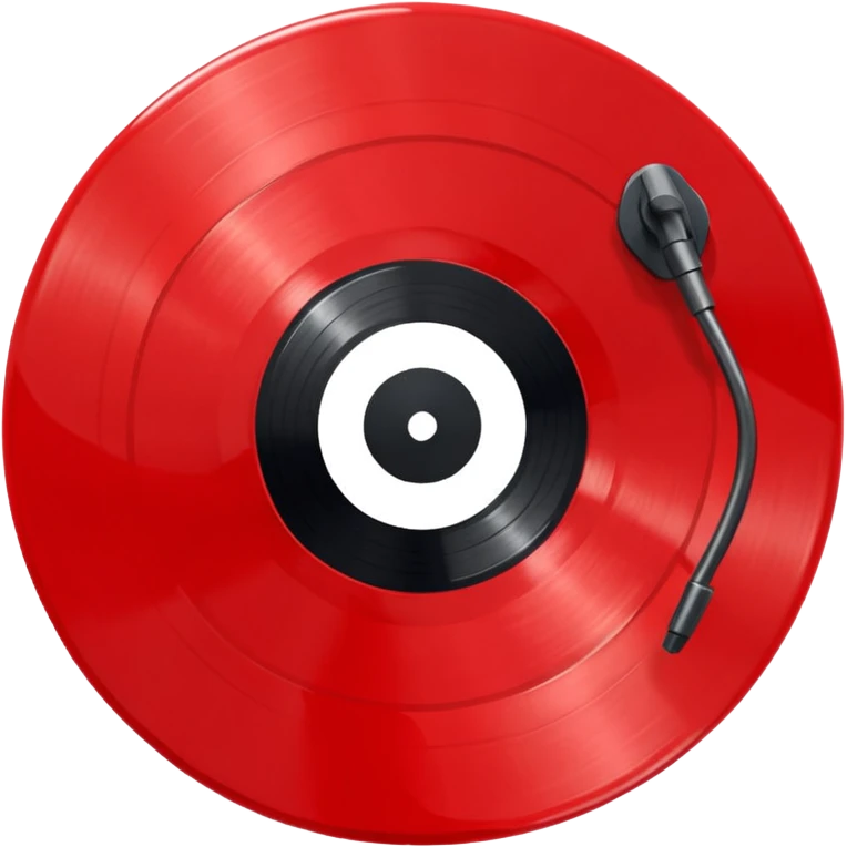 red vinyl record emoji