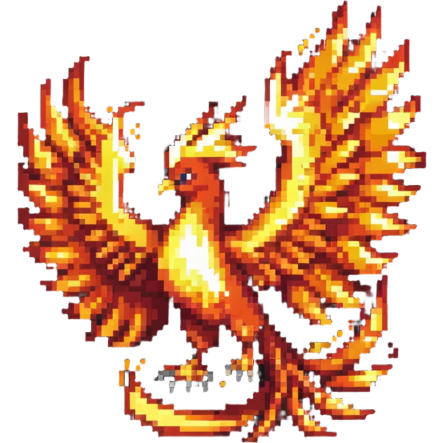 phoenix with fiery wings emoji