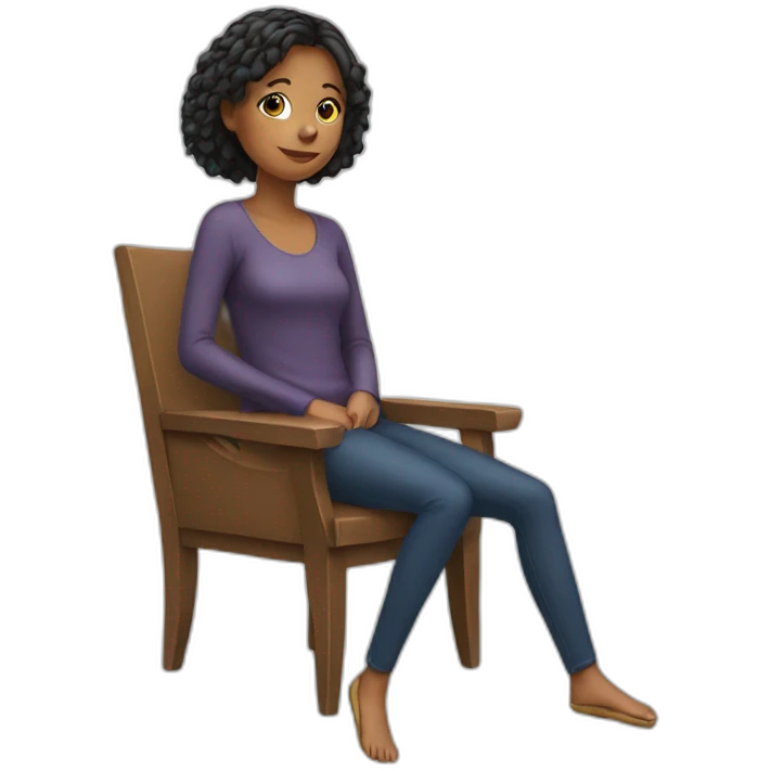 girl on a chair emoji