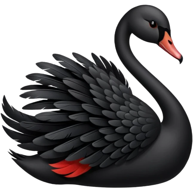 Black swan emoji