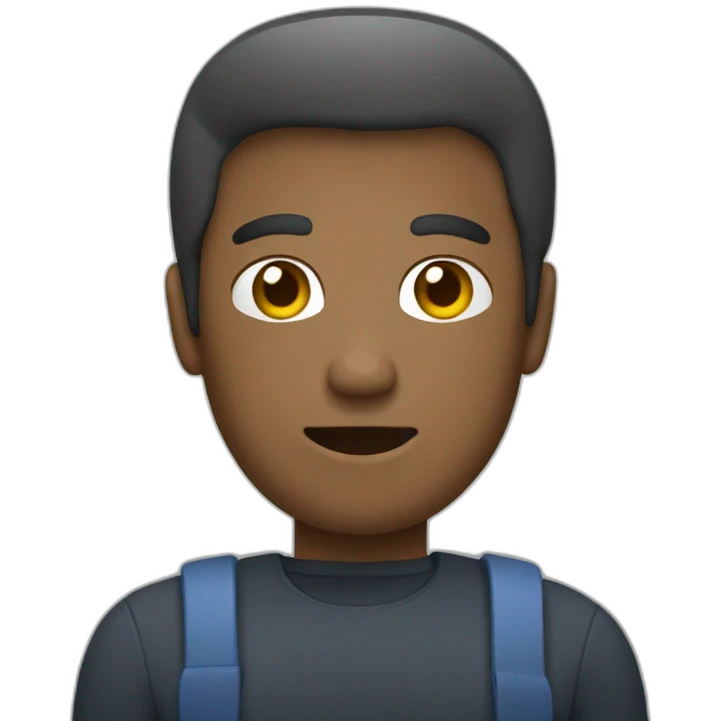 persona usando un teléfono emoji