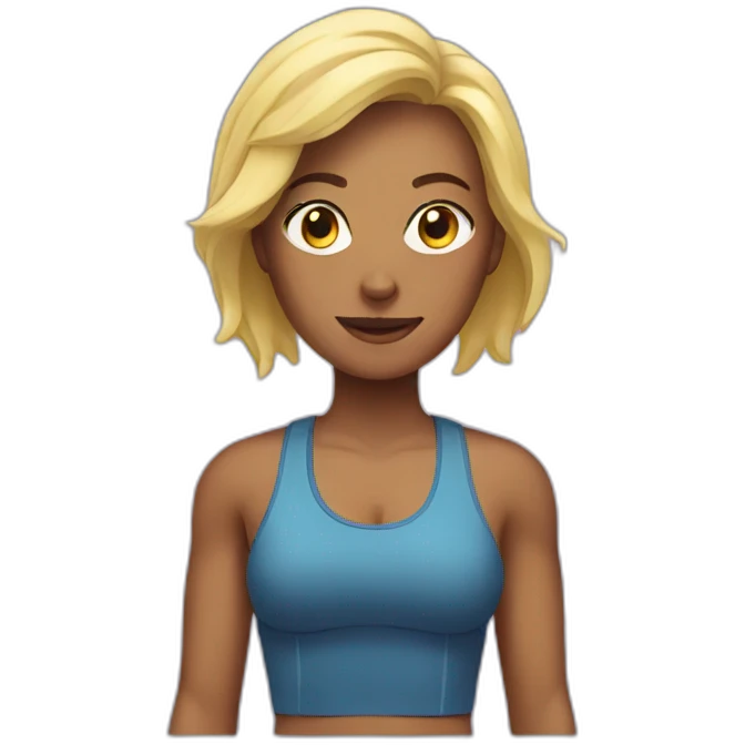 gym woman emoji