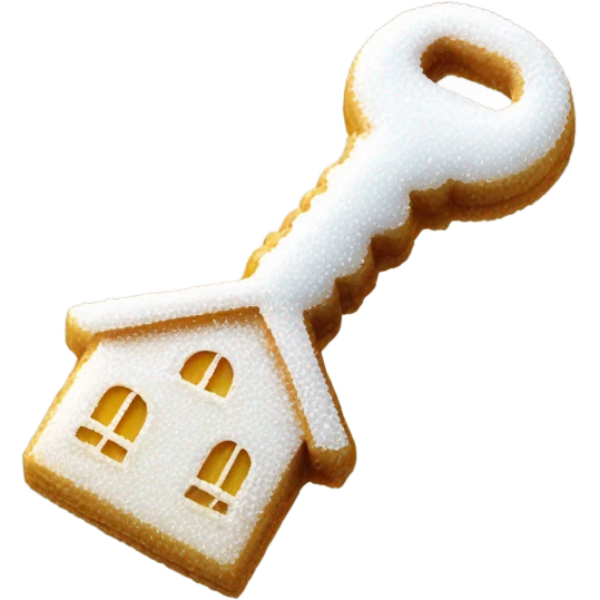Sugar on house key  emoji