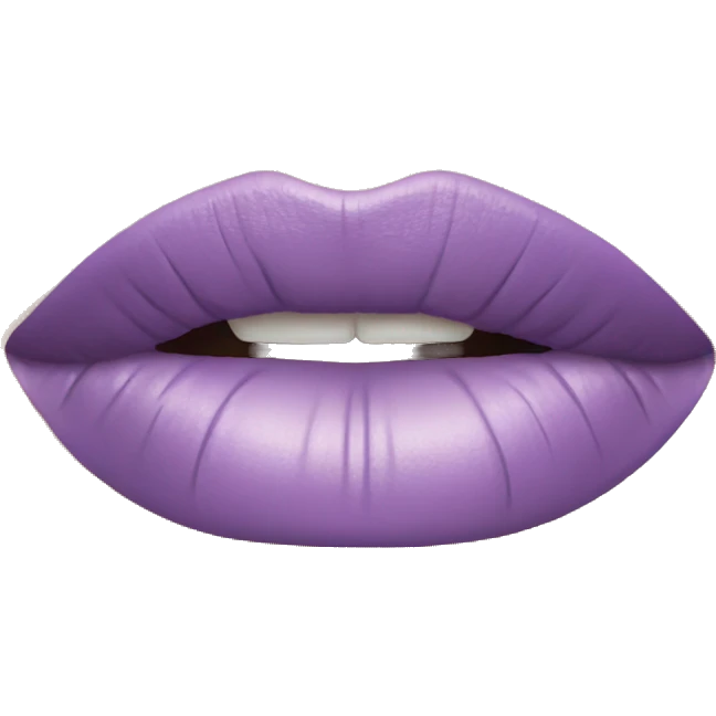 Realistic lilac lipstick emoji