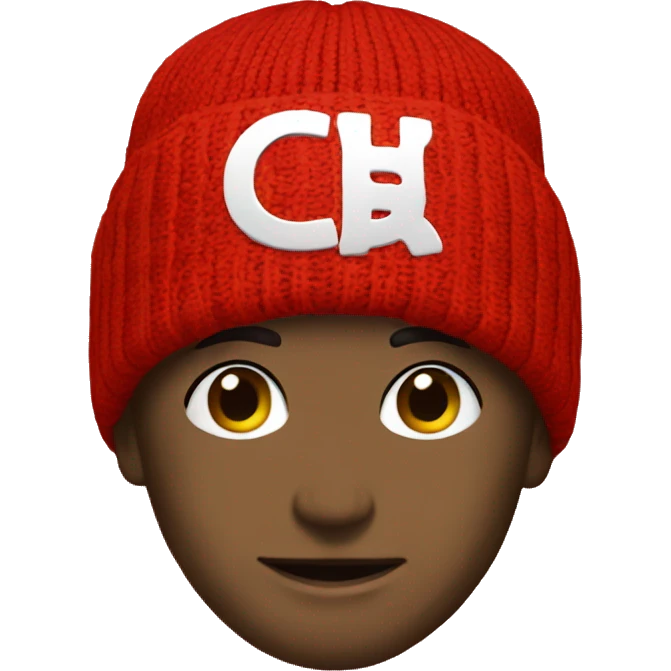 Supreme red Beanie emoji