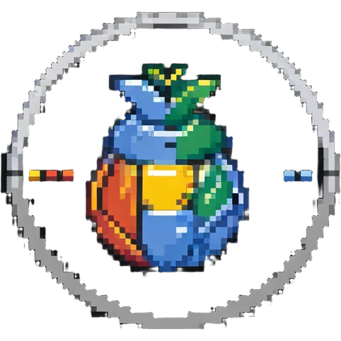 Pixxabyte logo centered with website design elements, code symbols, customization tools around it emoji