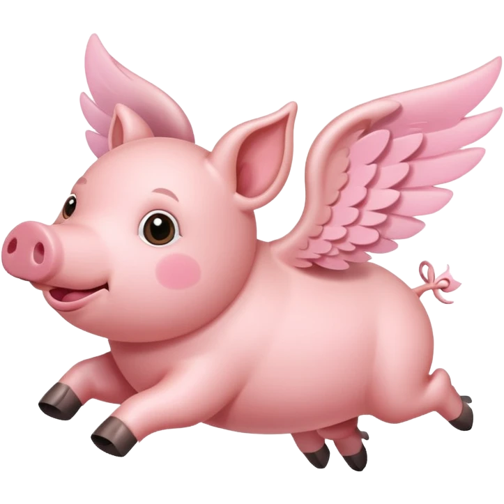 Flying pig emoji