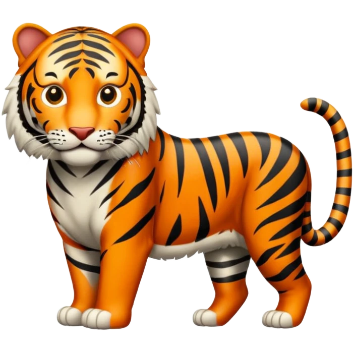 Tigre adulto en la cima emoji