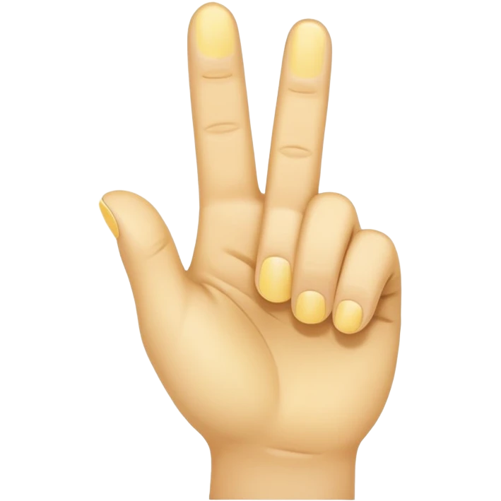 backhand index finger pointing up, neutral yellow skin tone emoji
