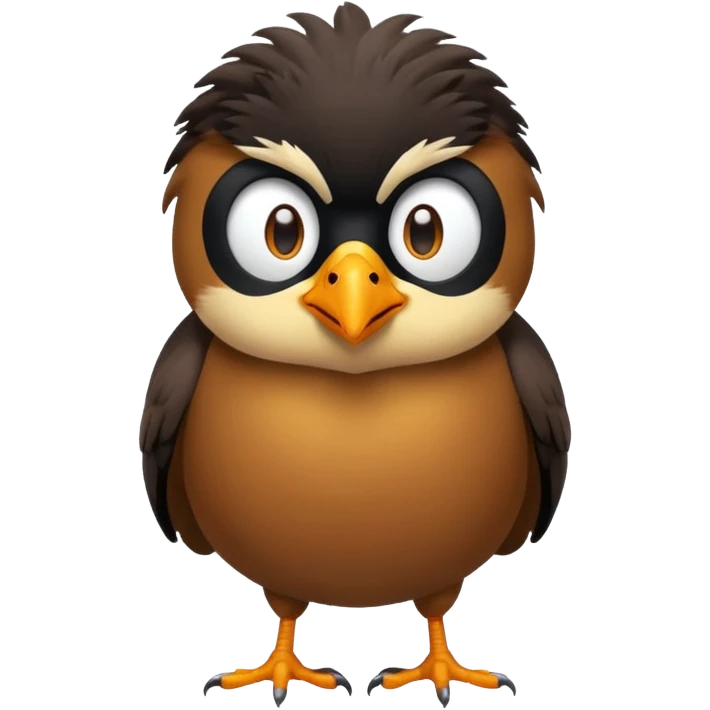 A cute common myna bird cute emoji emoji