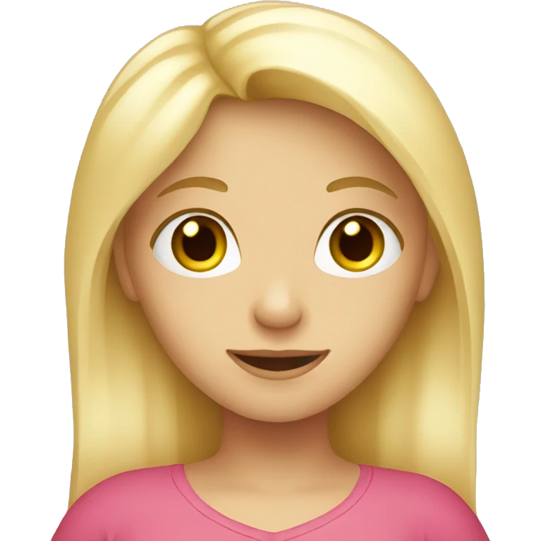 Blond Girl Holding a Heart  emoji