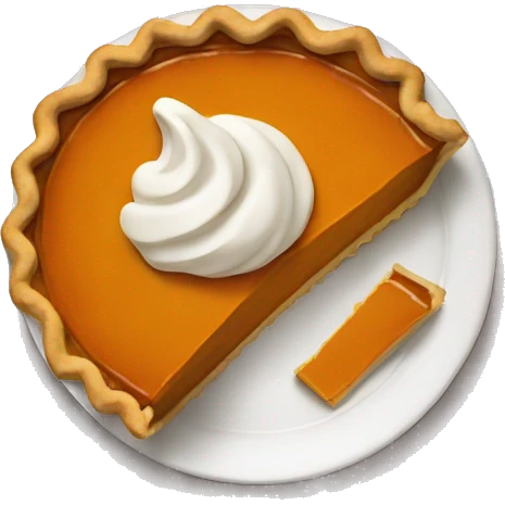 Pumpkin pie emoji