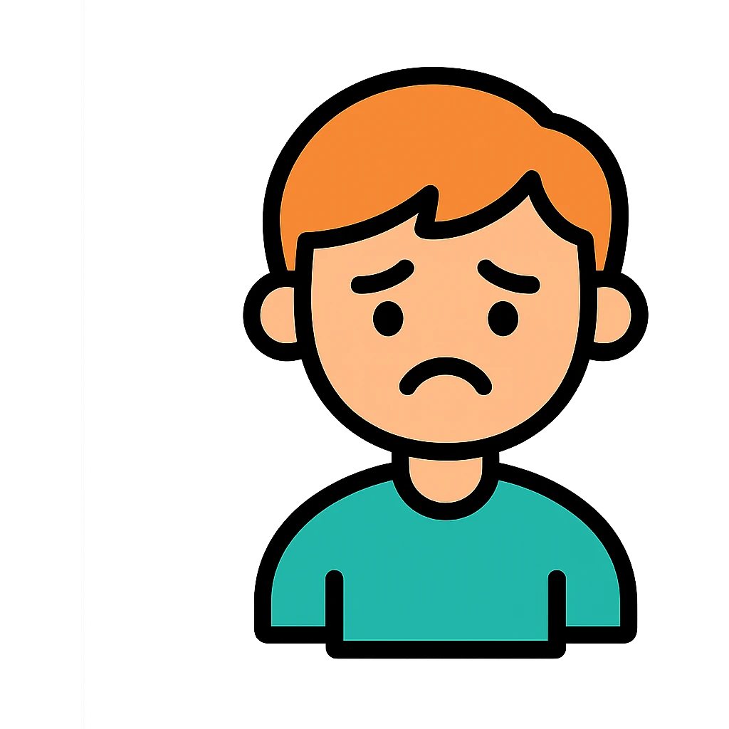 a sad boy emoji