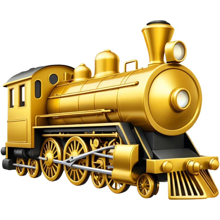 Golden locomotive pawn  emoji