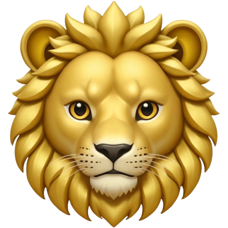 Un león picando el ojo emoji