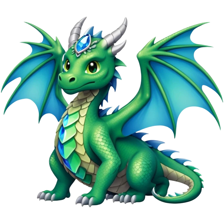 🐸🐉🪽🩶💚💙💎 emoji