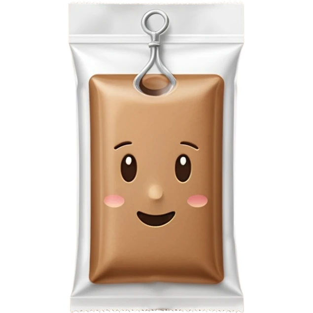 rectangular coffee sachet stick emoji