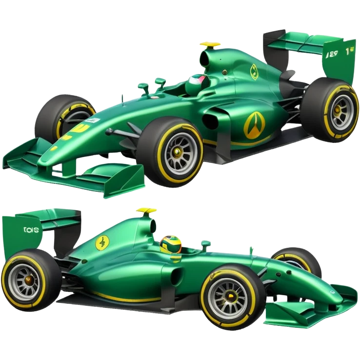 f1 car green emoji