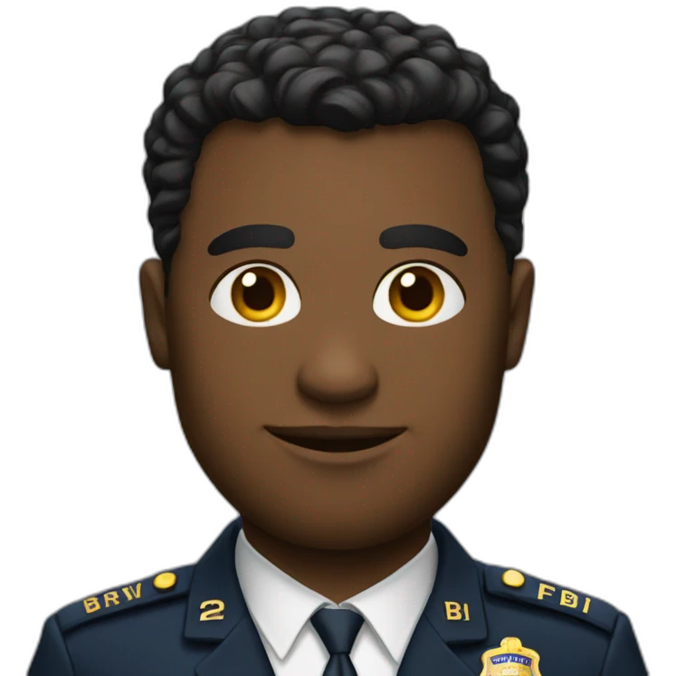 man in FBI uniform emoji