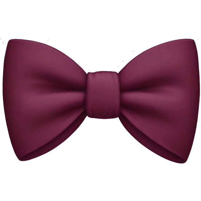 Burgandy bow emoji