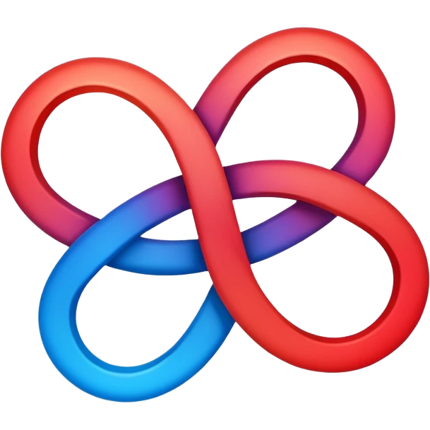 Devops   logo infinty with blue red combo  emoji
