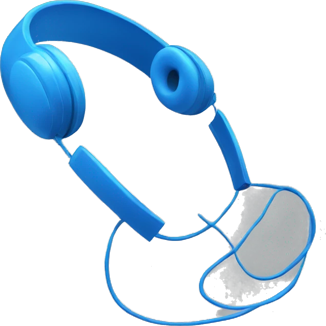 blue headphones  emoji