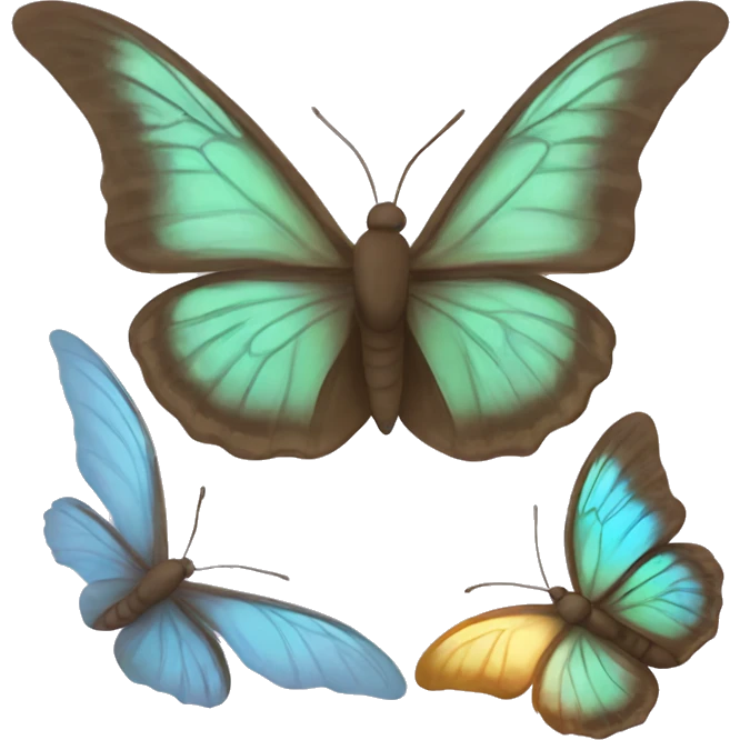 🦋+🤔 emoji