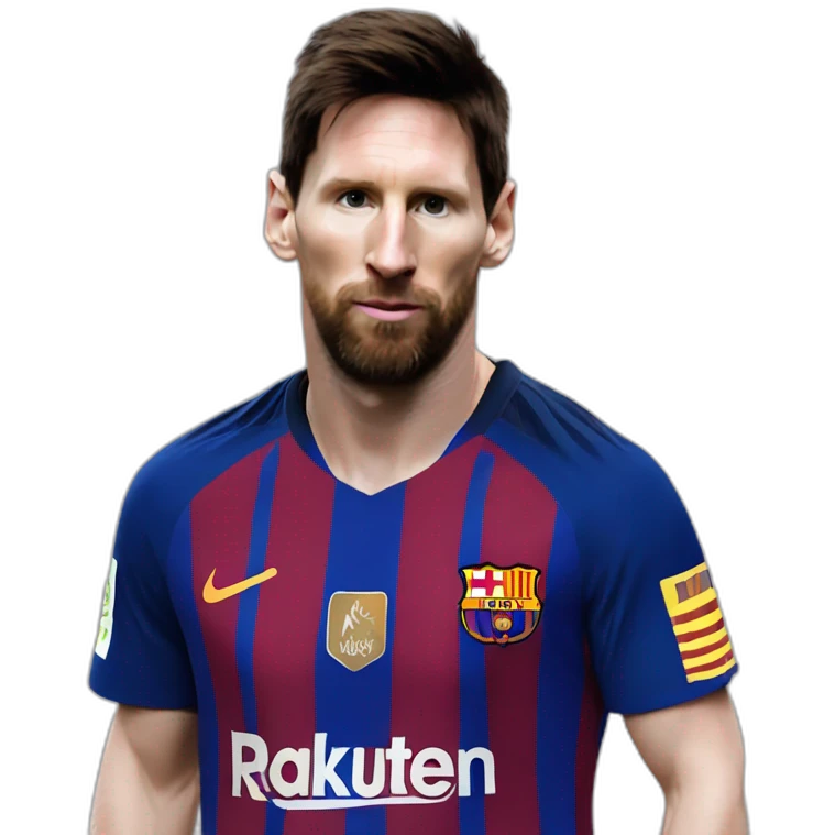 Lionel Messi as a mid face of a goat  emoji